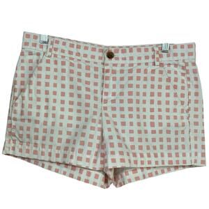 CLEARANCE Gap Khakis Sunkissed Shorts Women’s Size 6 Pink White Square Print